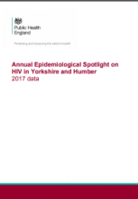 Annual Epidemiological Spotlight on HIV in Yorkshire and Humber: 2017 data